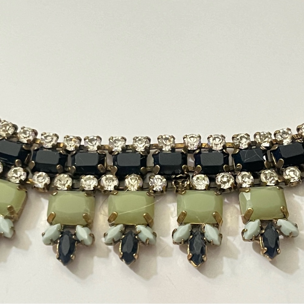 Stunning J.Crew Dune Brûlée Necklace Golden Amber & Iridescent, Gold Tone - Picture 5 of 7